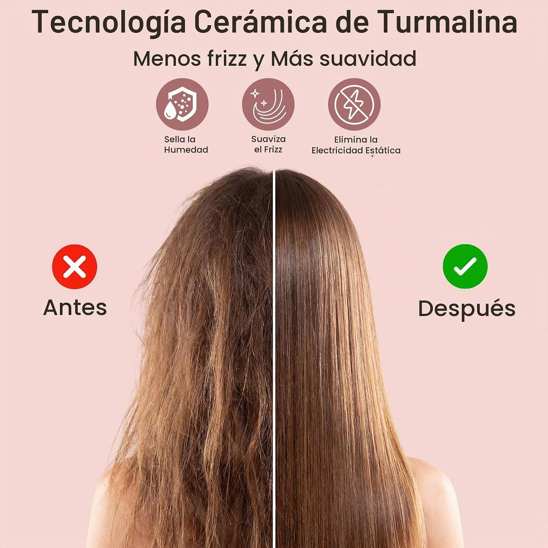 Plancha de pelo y rizador 2 en 1 de 1 pulgada, plancha plana de cer...