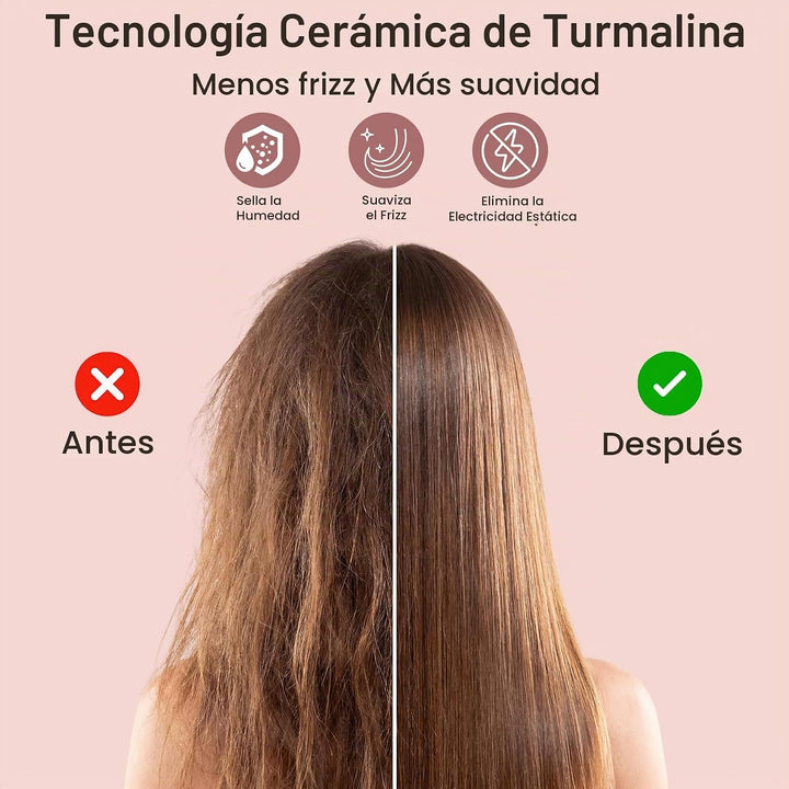 Plancha de pelo y rizador 2 en 1 de 1 pulgada, plancha plana de cer...