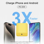 Cargador de carga rápida para iPhone 17, 16, 15, paquete de 3 cargadores USB C, cable Lightning de 6 pies y cable USB C tipo C para iPhone 17/17 Plus/17 Pro Max/Air/16/16 Plus/16 Pro Max/15 Pro/14Pro