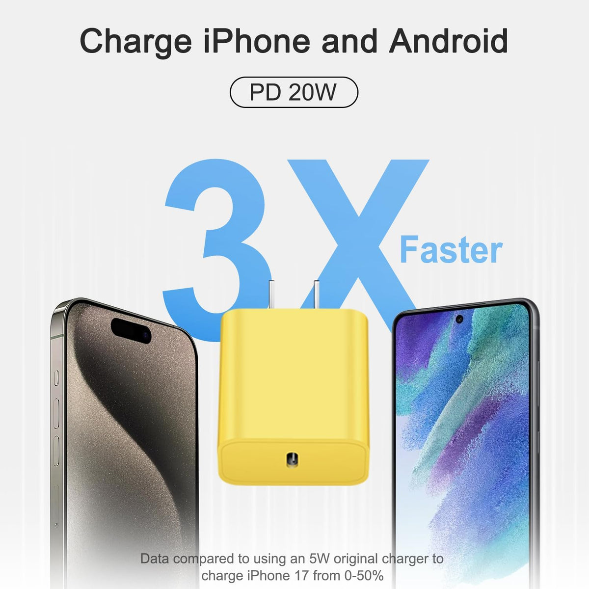 Cargador de carga rápida para iPhone 17, 16, 15, paquete de 3 cargadores USB C, cable Lightning de 6 pies y cable USB C tipo C para iPhone 17/17 Plus/17 Pro Max/Air/16/16 Plus/16 Pro Max/15 Pro/14Pro