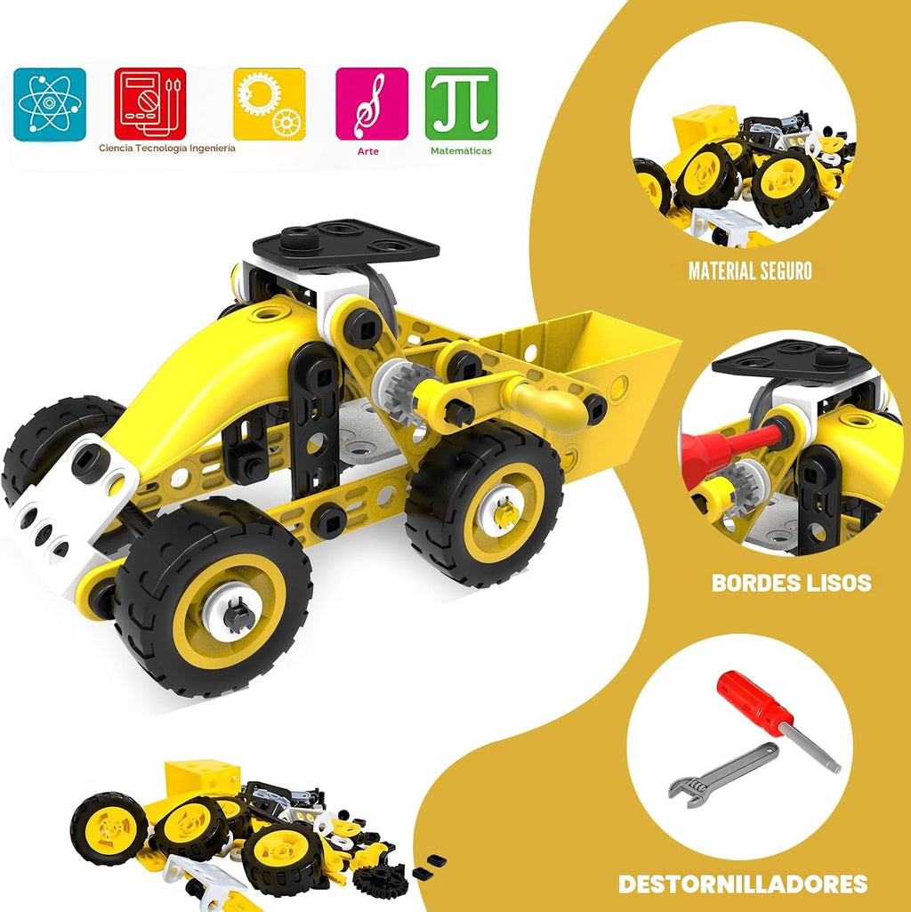 Choopheme 10 en 1 Juguetes STEM para niños de 5 6 7 8 9+ años, kit de bloques de construcción, proyectos de actividades STEM, juguetes para niños de 4-8 5-7 6-8 8-10 años, set creativo educativo de