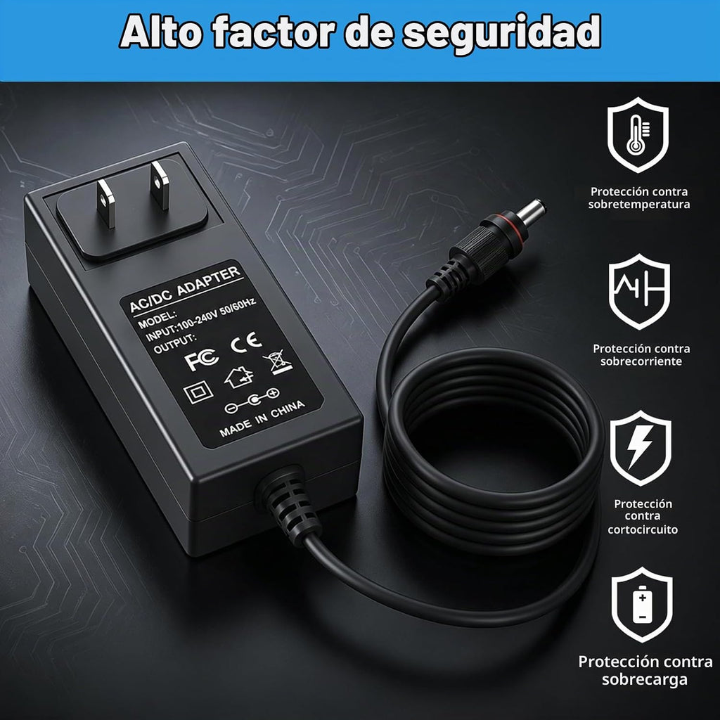 Adaptador de corriente de 36 V para Govee Smart Outdoor String Lights 2 Compatible con Govee H7037 H7038 H7039 Cargador de cable de alimentación