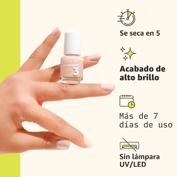 Dazzle Dry Mini Kit Sistema de 4 Pasos: Prima Ballerina, un rosa de...