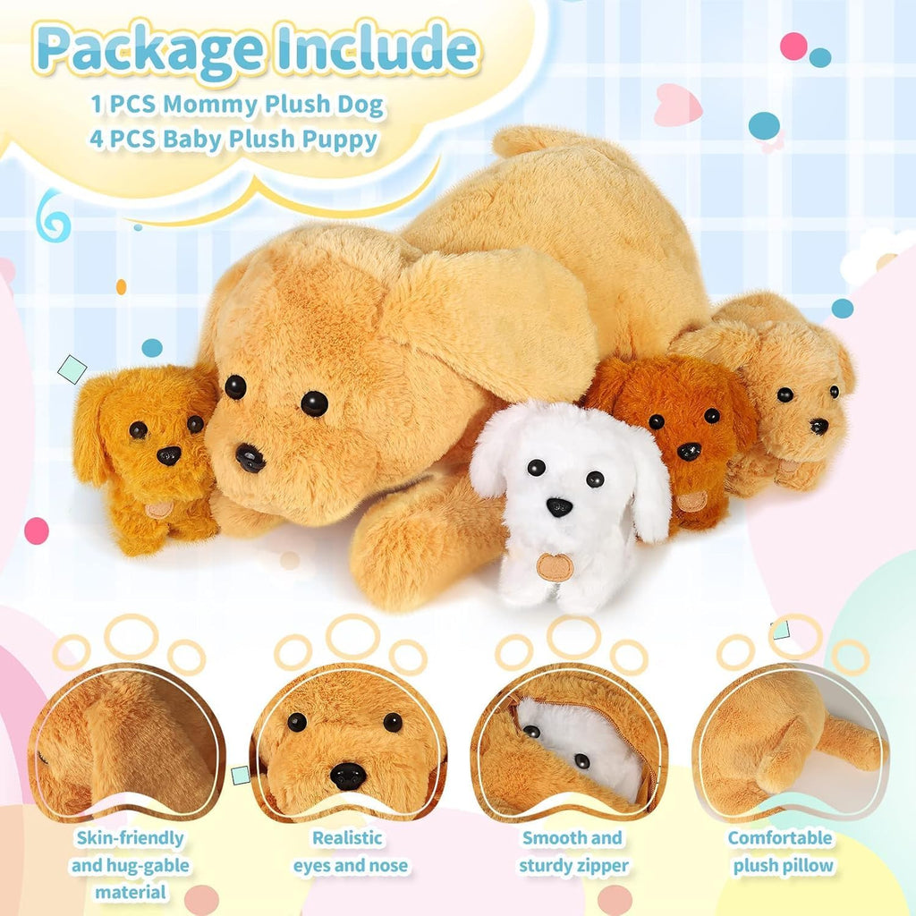 KMUYSL Juguetes de Peluche de Cachorros para Edades de 0 1 2 3 4