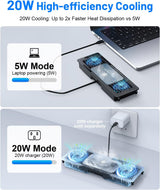 Metfut Almohadilla de enfriamiento para laptop con ventilador Enfri...