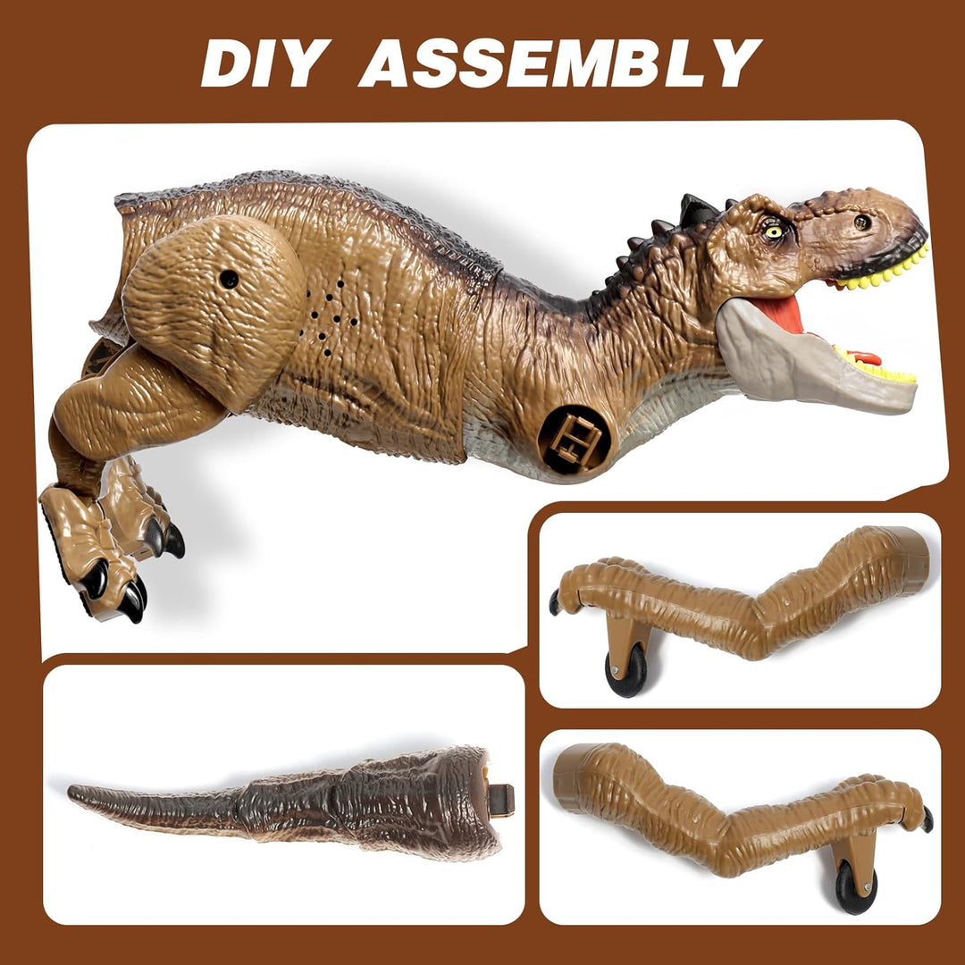 Sunrad - Juguetes de dinosaurio con control remoto para niños de 3...
