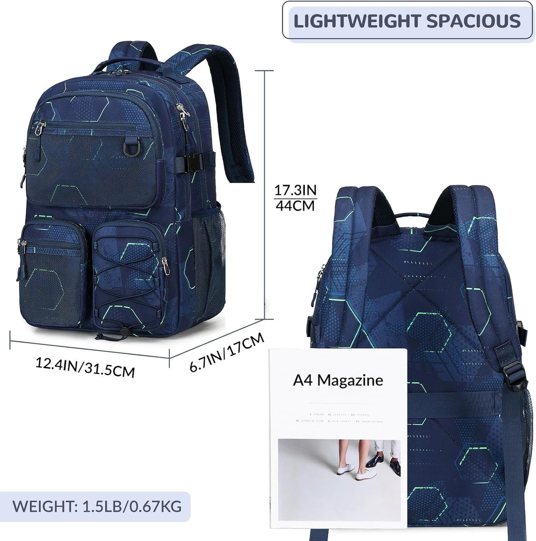 Lohol Mochila resistente al agua con múltiples bolsillos para viaje...