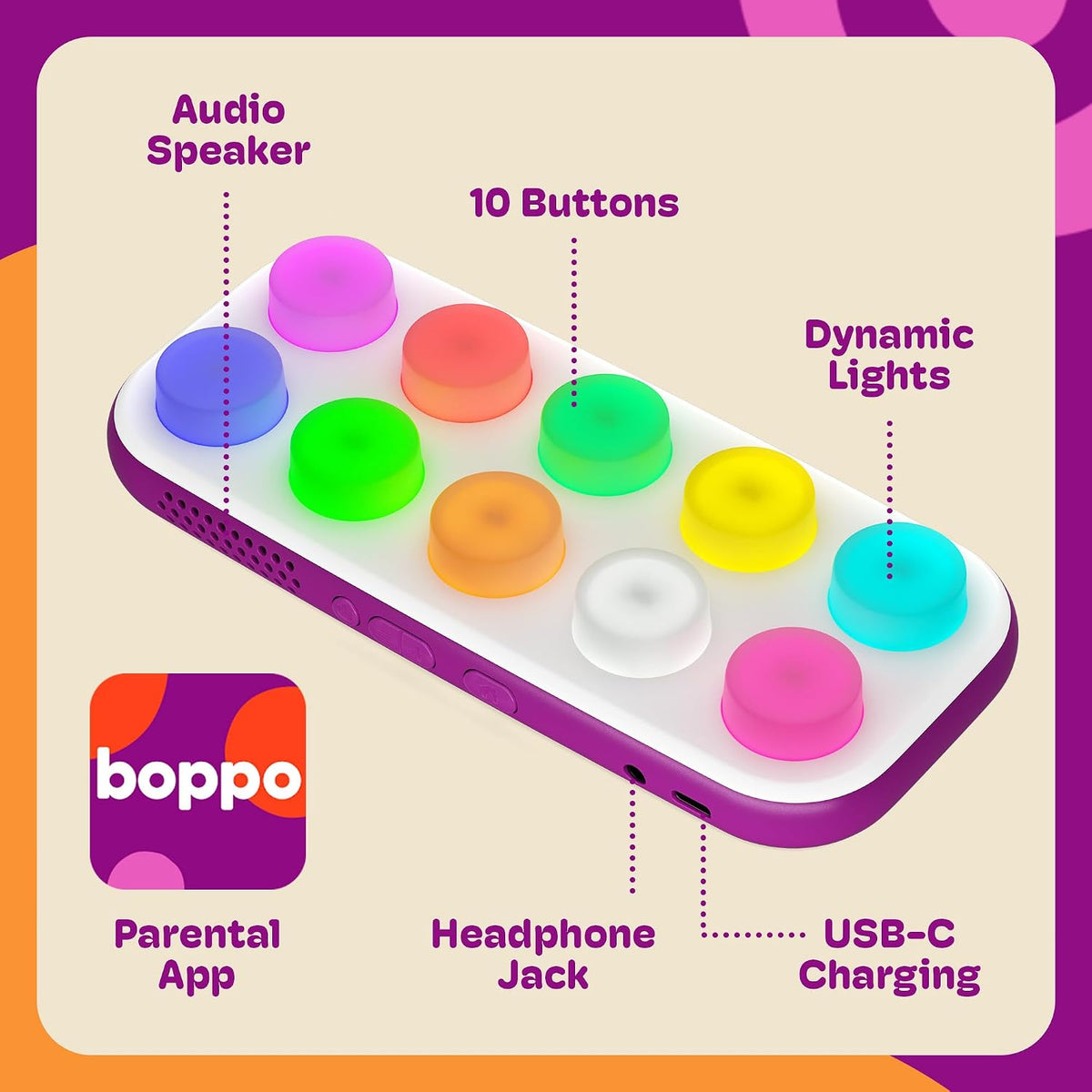 Boppo Paquete de tableta de aprendizaje sin pantalla y 3 paquetes de