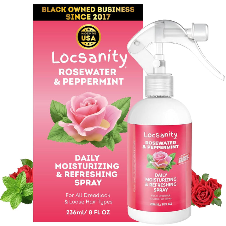 Loc Spray - Locsanity - Spray hidratante diario de agua de rosas y...