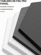 Paquete de 12 azulejos hexagonales de fieltro para tablón de