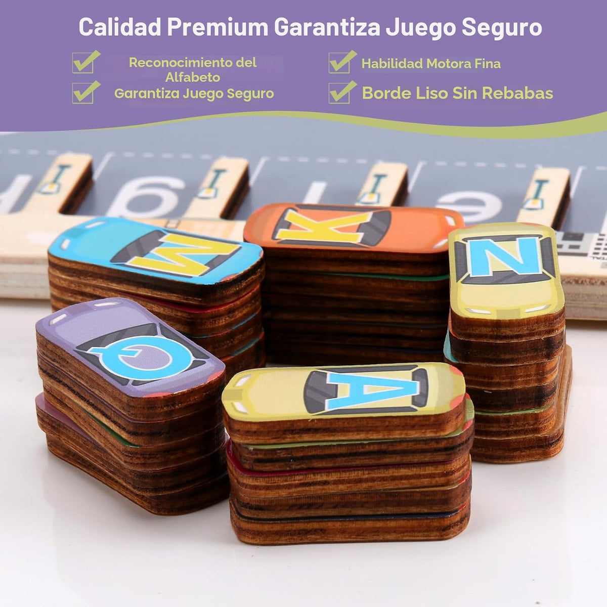 Laberinto magnético del alfabeto con rompecabezas de letras para un aprendizaje divertido, juguete educativo Montessori para niños y niñas de 3, 4 y 5 años, desarrollo de habilidades motoras finas y