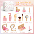 Maquillaje de madera para niños pequeños de 1 a 3 años, 100% seguro y no tóxico