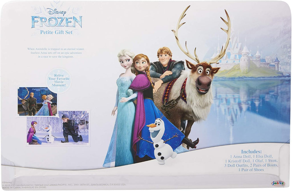 Disney Frozen Deluxe - Set de regalo de muñecas pequeñas, incluye a Anna, Elsa, Kristoff, Sven y Olaf. Las muñecas miden aproximadamente 15 cm de alto - ¡Perfecto para cualquier fan de Frozen!