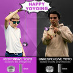 FS23 - Yoyo de metal de doble función para todos los niveles de habilidad, yoyos sensibles a mariposas para niños de 8 a 12 años, yoyo profesional que no responde para adultos con accesorios de yo