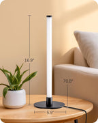 Lámpara EDISHINE Lámpara de mesa delgada LED, moderna lámpara de escritorio delgada