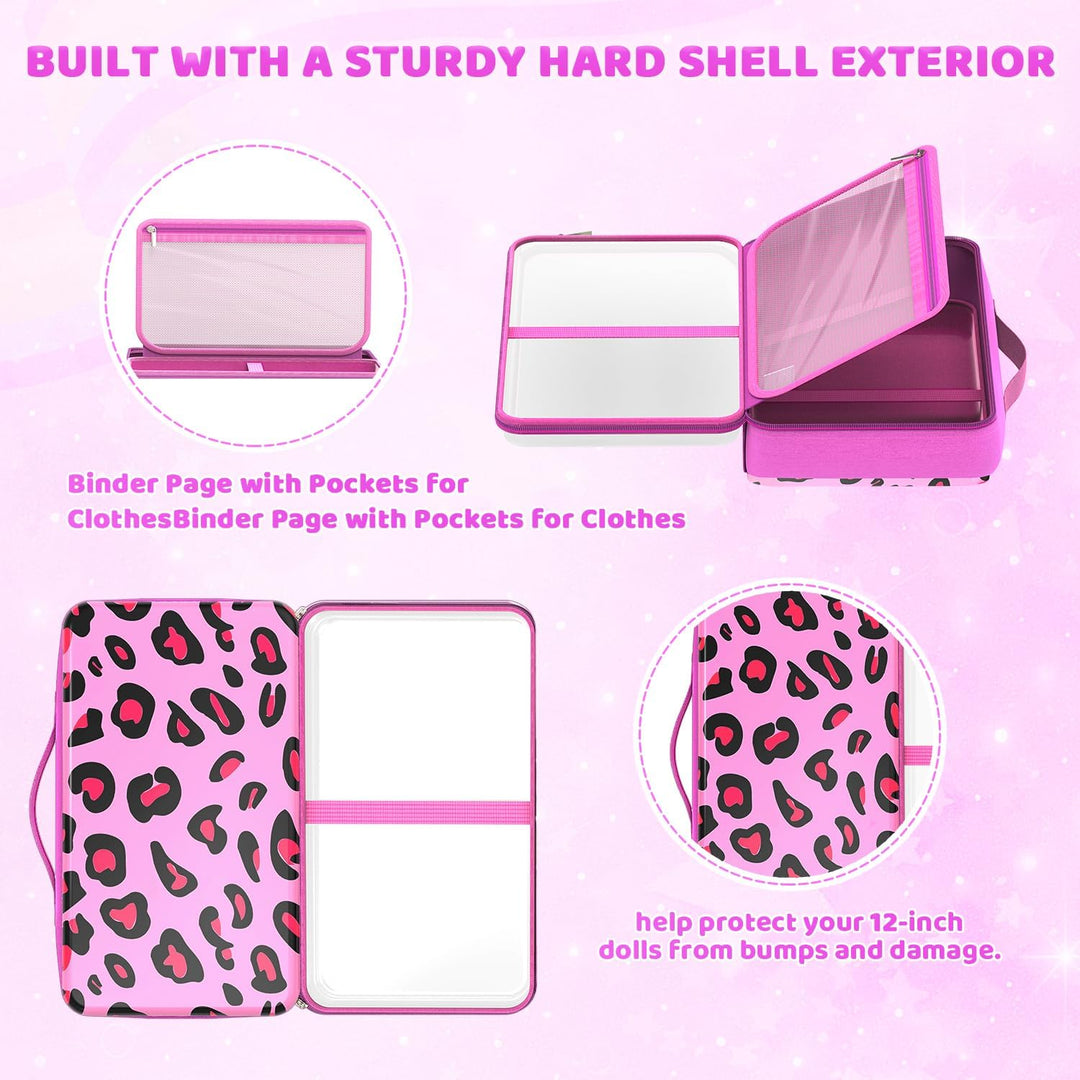 LININYHAO Funda de transporte compatible con muñecas Barbie de 12 p...