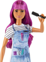 Barbie Careers Fashion - Muñeca y accesorios, estilista de salón co...