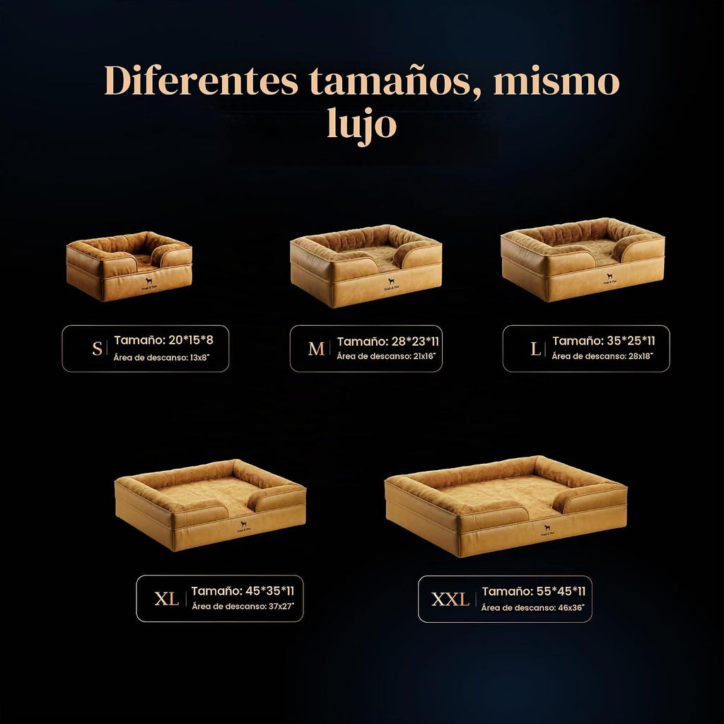 XXL - Cama para perro, espuma ortopédica de enfriamiento con