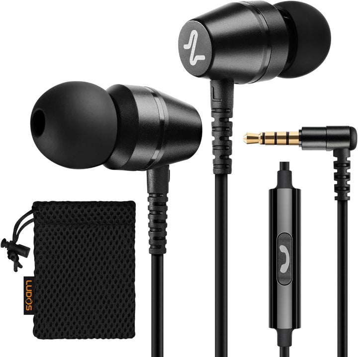LUDOS OMNITONE Auriculares con cable in-ear, 5 años de garantía, au...