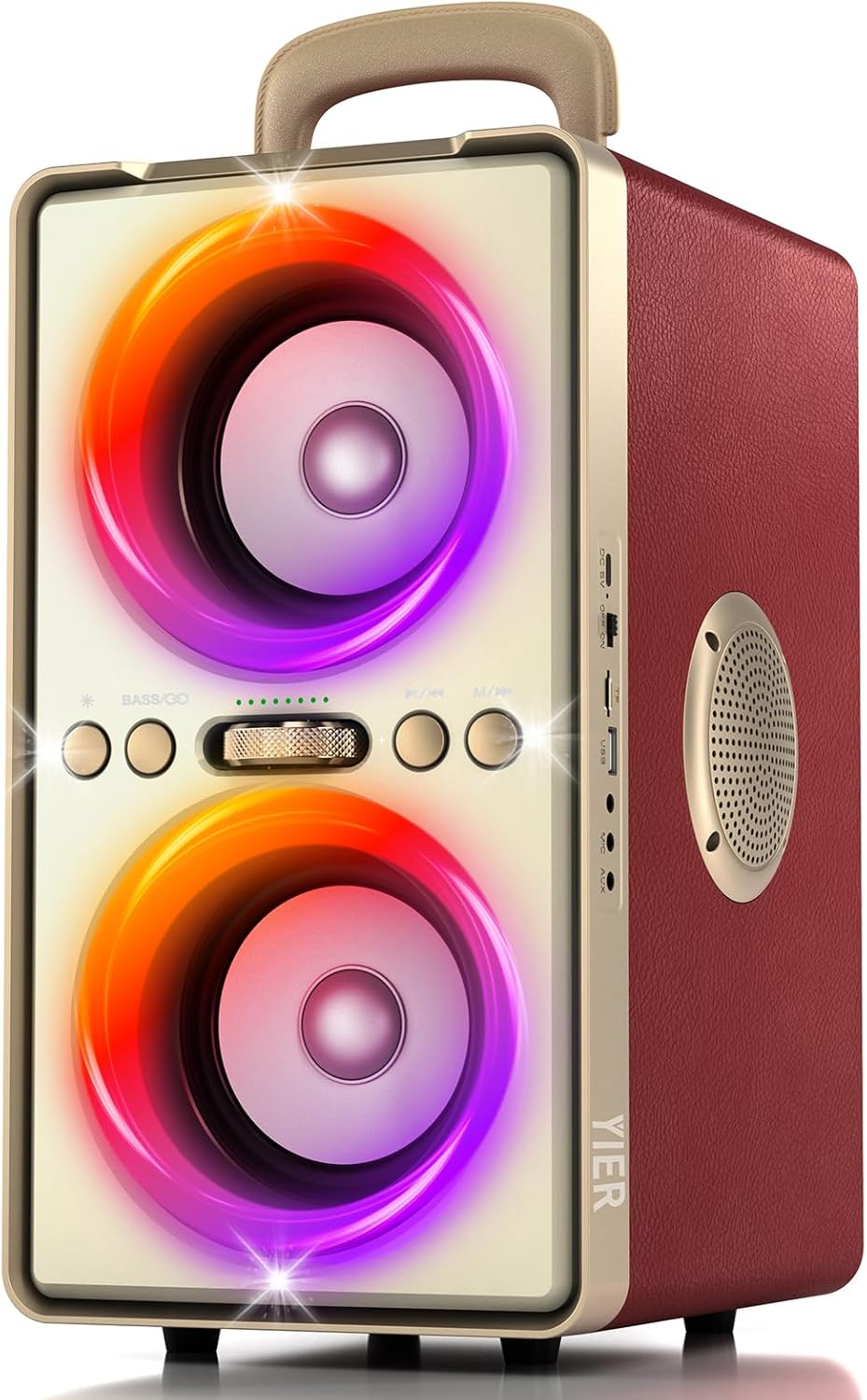 YIER Altavoz Bluetooth, altavoz de fiesta de pico de 240 W con grav...