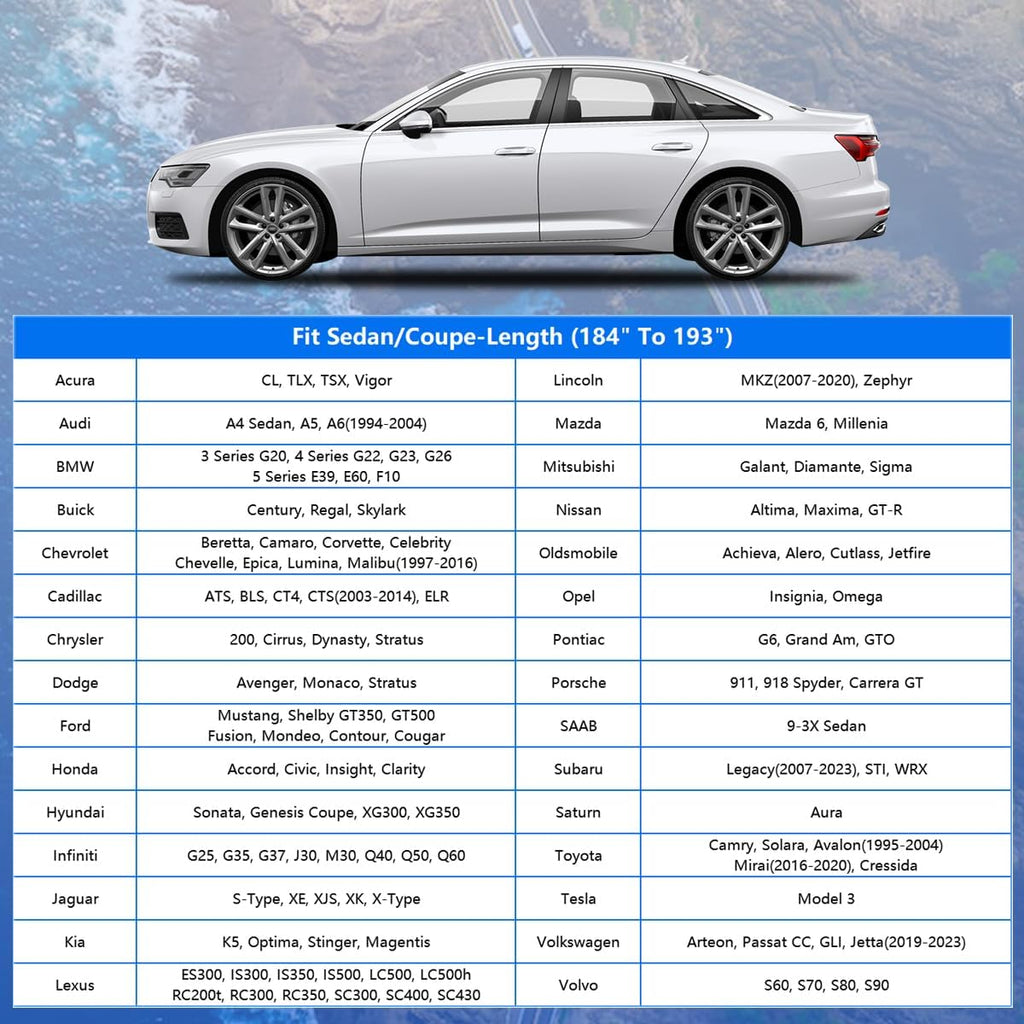 GUNHYI - Cobertor para automóvil para todo tipo de clima, impermeable, ajuste universal, para modelos sedán