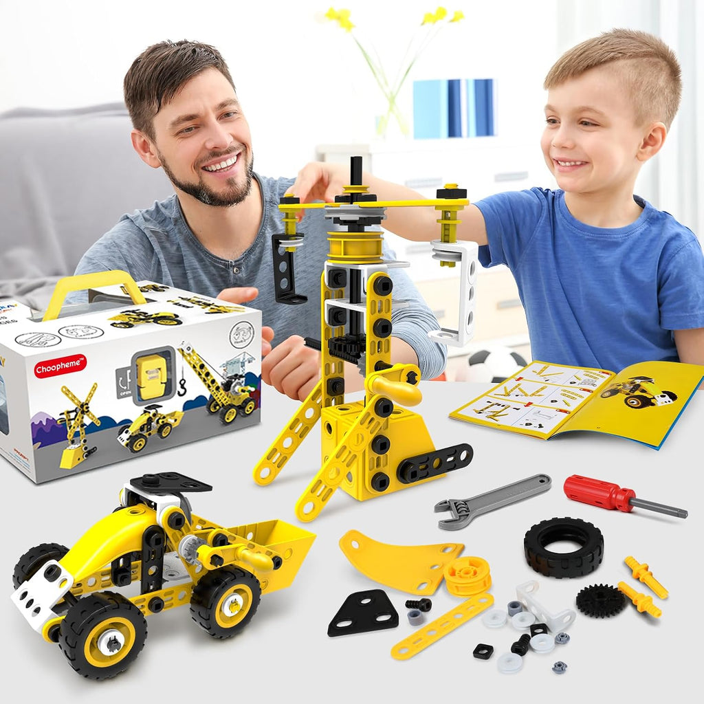 Choopheme 10 en 1 Juguetes STEM para niños de 5 6 7 8 9+ años, kit de bloques de construcción, proyectos de actividades STEM, juguetes para niños de 4-8 5-7 6-8 8-10 años, set creativo educativo de