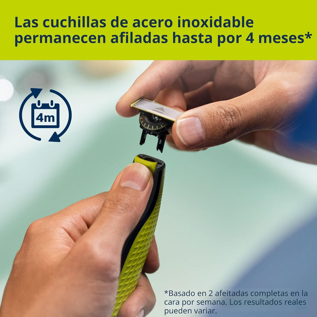 Philips Norelco OneBlade 360 Afeitadora y Cortadora Eléctrica Híbri...