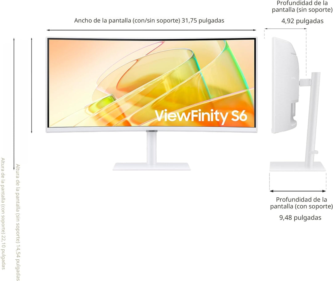 Samsung ViewFinity (S65TC) Ultra-WQHD 1000R Monitor curvo para comp...