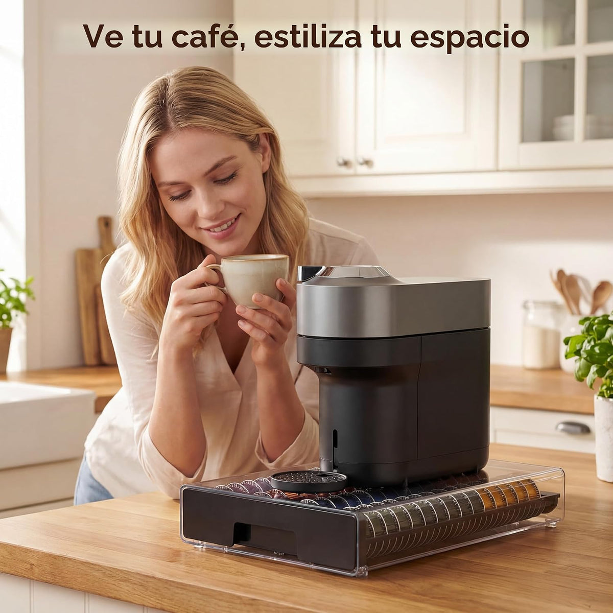 Vtopmart Organizador de cajones de cápsulas de café para cápsulas Nespresso
