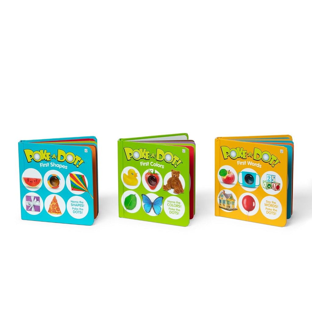 Melissa & Doug - Juego de 3 libros infantiles -, Pode--Dot, primeras palabras, primeras formas, primeros colores
