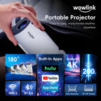 [Aplicaciones integradas y actualizadas en 2026] Mini proyector con...