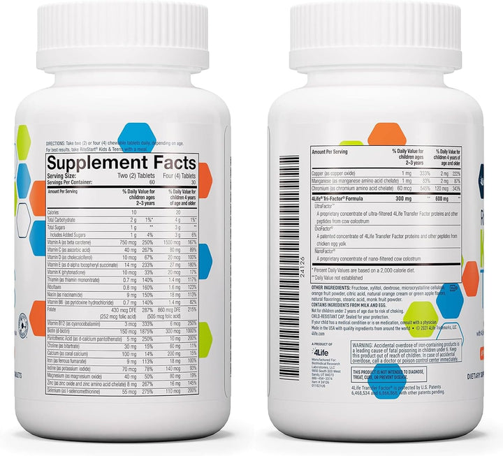 4Life - RiteStart Kids and Teens - Suplemento multivitamínico con v...