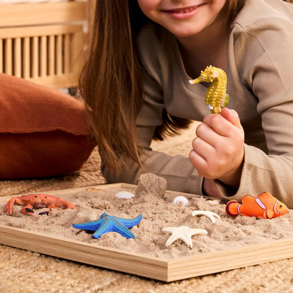 Schleich Wild Life - Juego de descubrimiento de animales marinos de 4