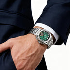 FORSINING Reloj mecánico automático para hombre, caja cuadrada clásica, esfera Tourbillon, multifuncional (fecha/semana/mes) reloj de pulsera casual de negocios con acero inoxidable Starp impermeable