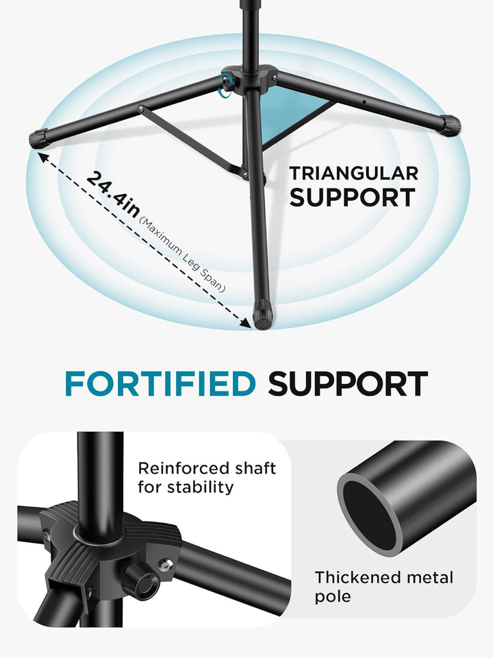 InnoGear Soporte de micrófono, 6 en 1, soporte de micrófono de piso...