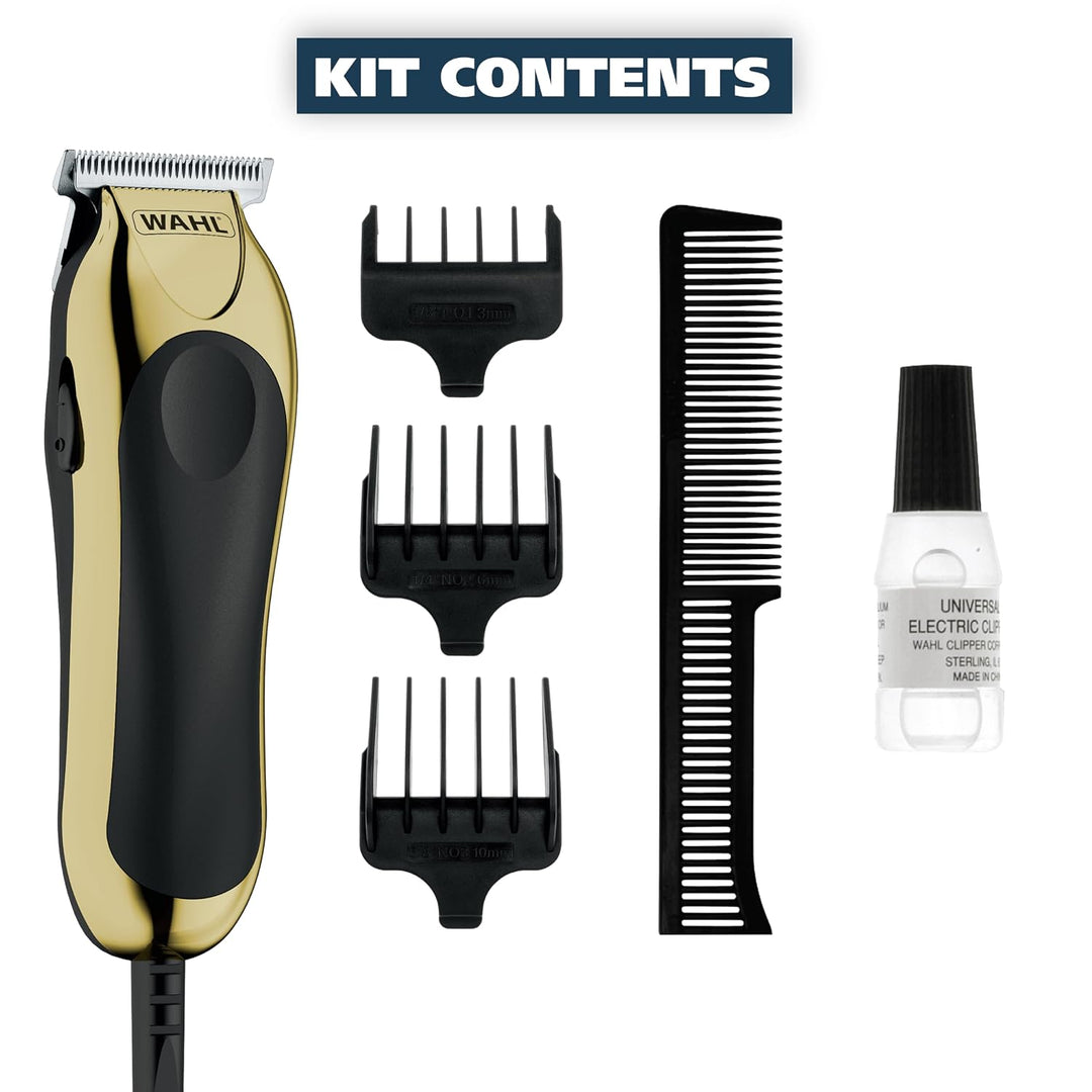Wahl T-Pro - Recortadora de barba compacta con cable para hombre, c...