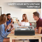 Seasonlife® Reproductor de discos todo en uno con 4 altavoces y Bluetooth