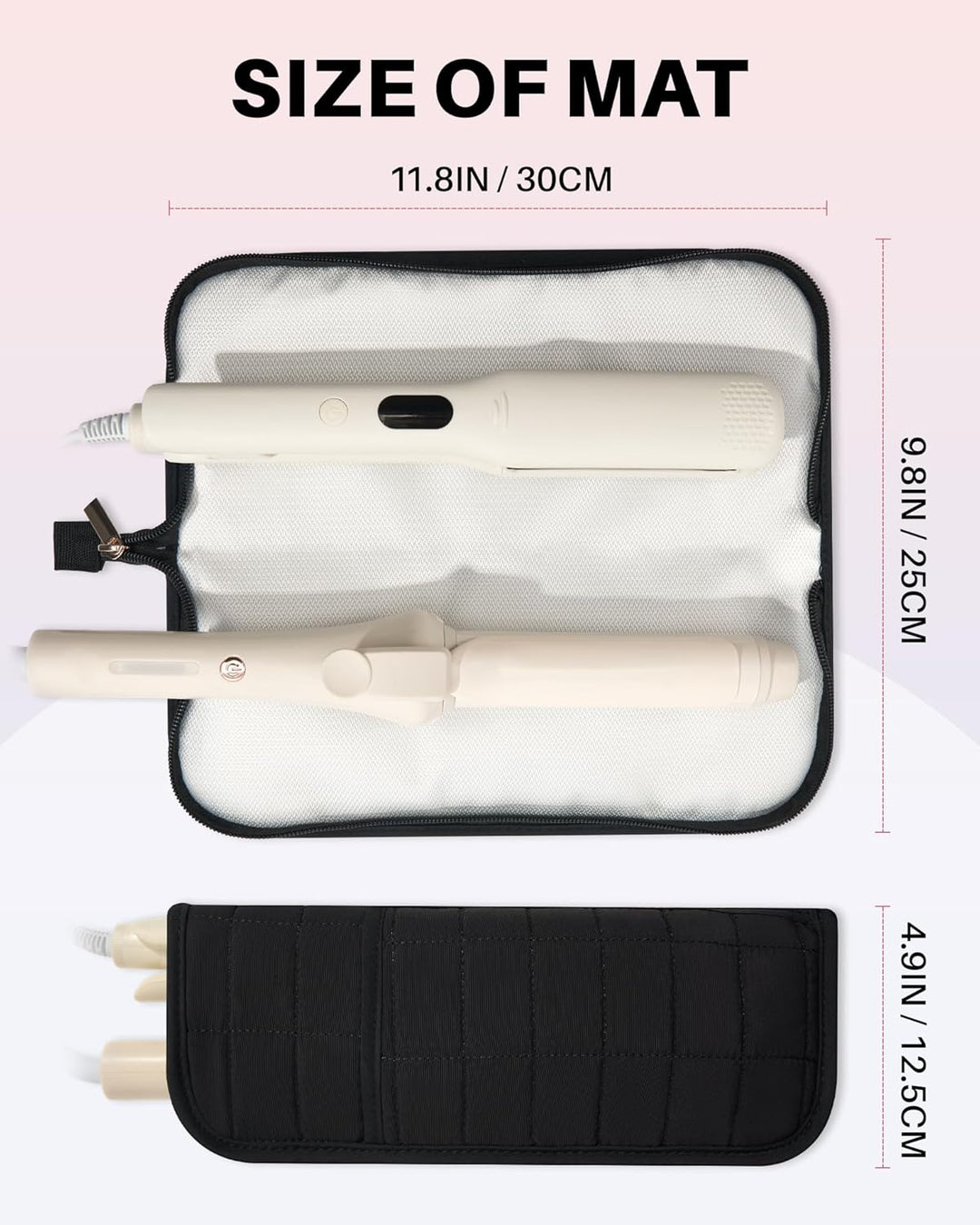 Noldena Hot Tools - Estuche de viaje con bolsa resistente al calor,...