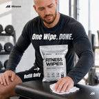 Toallitas de repuesto para gimnasio, toallitas de limpieza de equipos prehumedecidas, 8 x 6 pulgadas, sin residuos, sin alcohol, ajuste universal para dispensador, gimnasio y gimnasio en casa (800