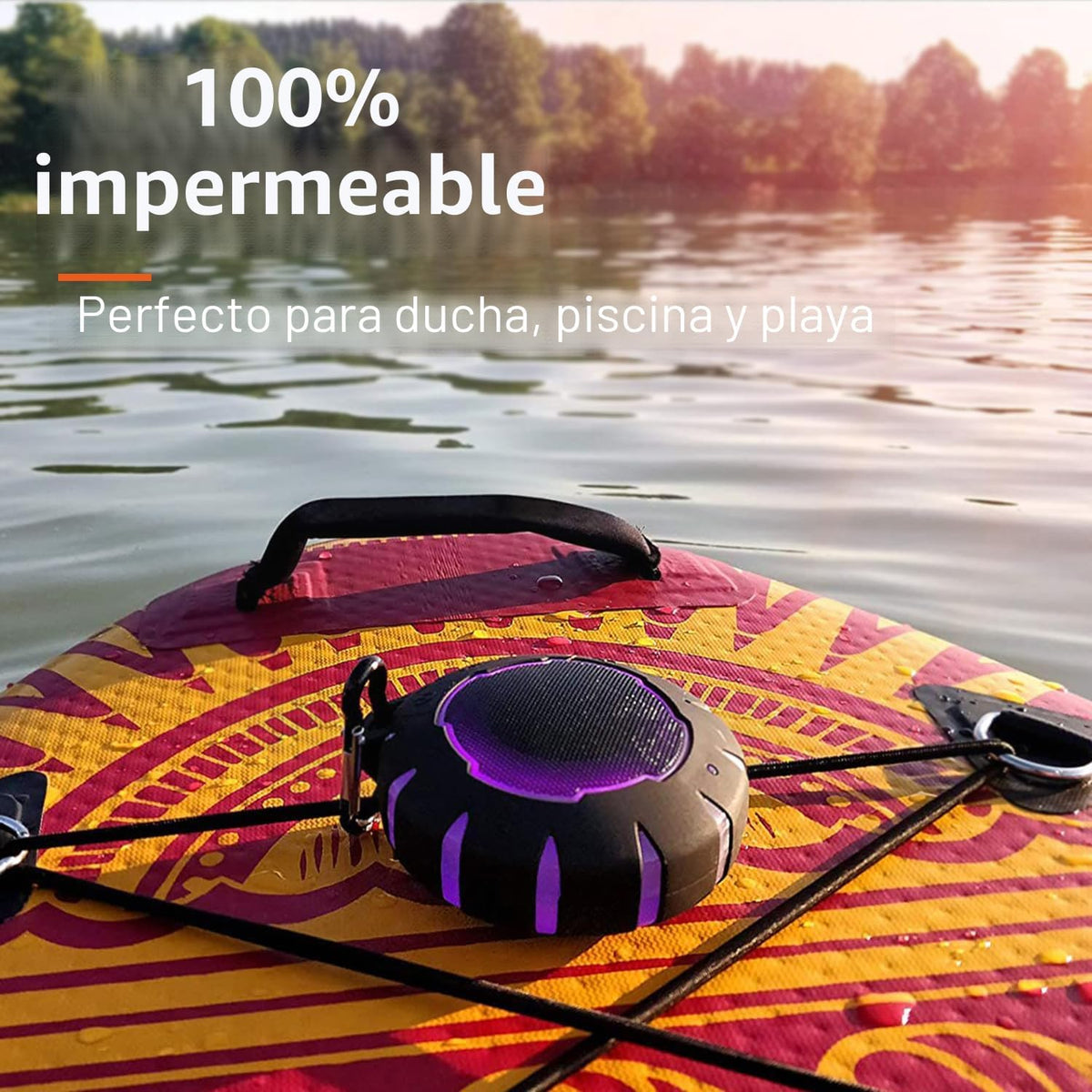 HEYSONG Altavoz Bluetooth impermeable para ducha, duradero y portát...