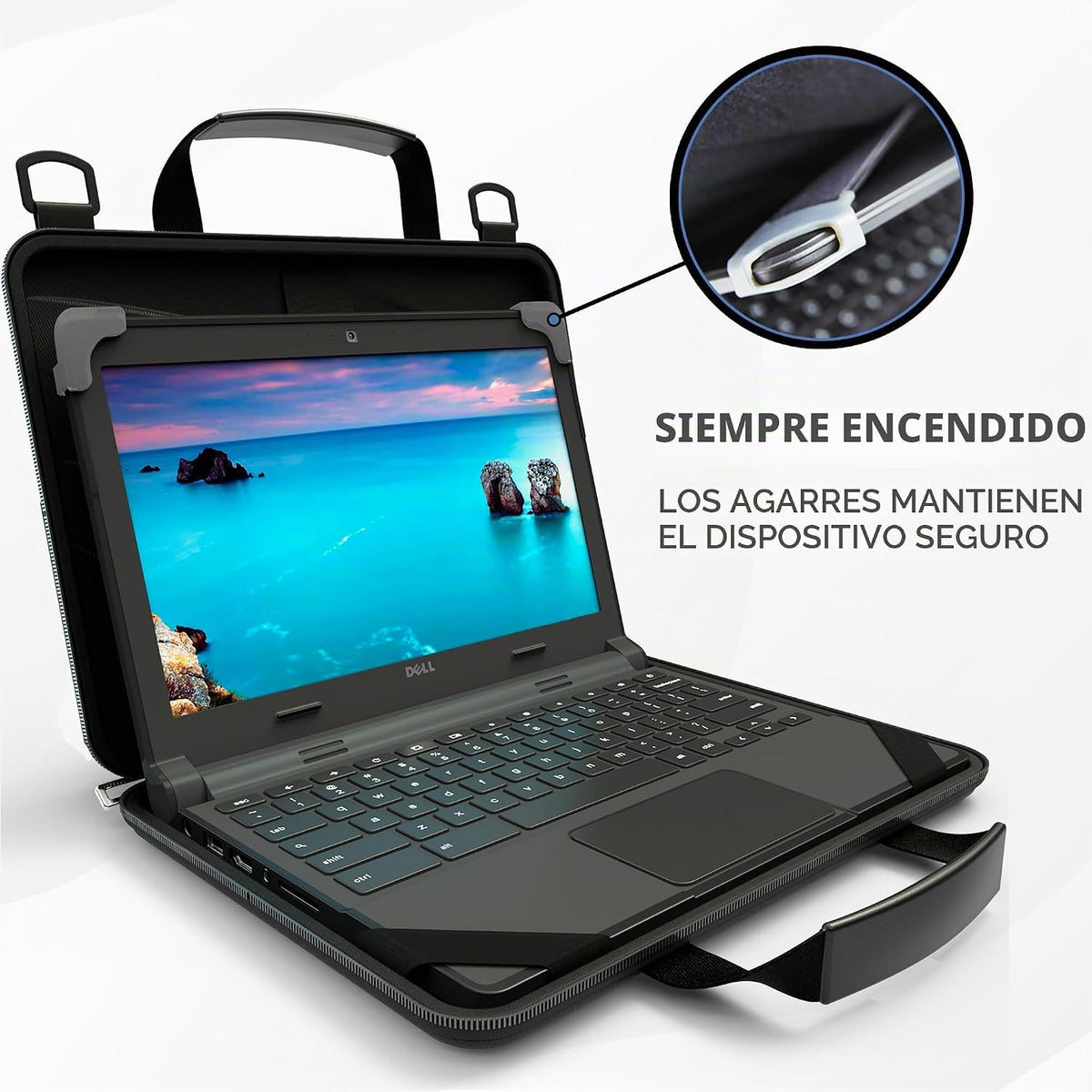 UZBL Funda de 13-14 pulgadas Always on Pouch Work In Case para Chro...