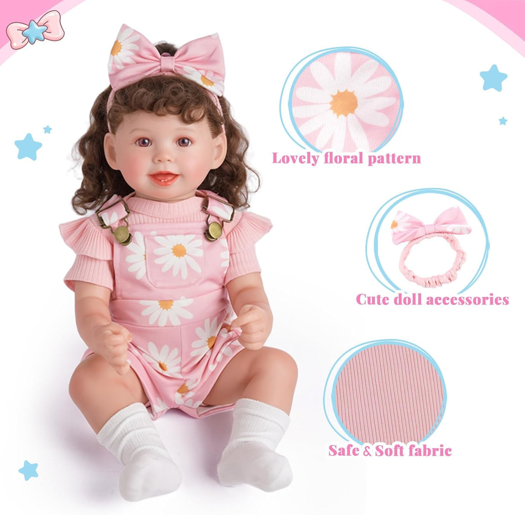 BABESIDE 4 piezas de ropa de muñeca Reborn para muñecas de 17 a 22...