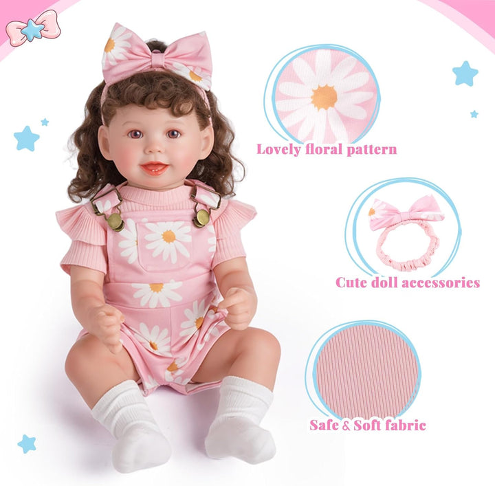 BABESIDE 4 piezas de ropa de muñeca Reborn para muñecas de 17 a 22...