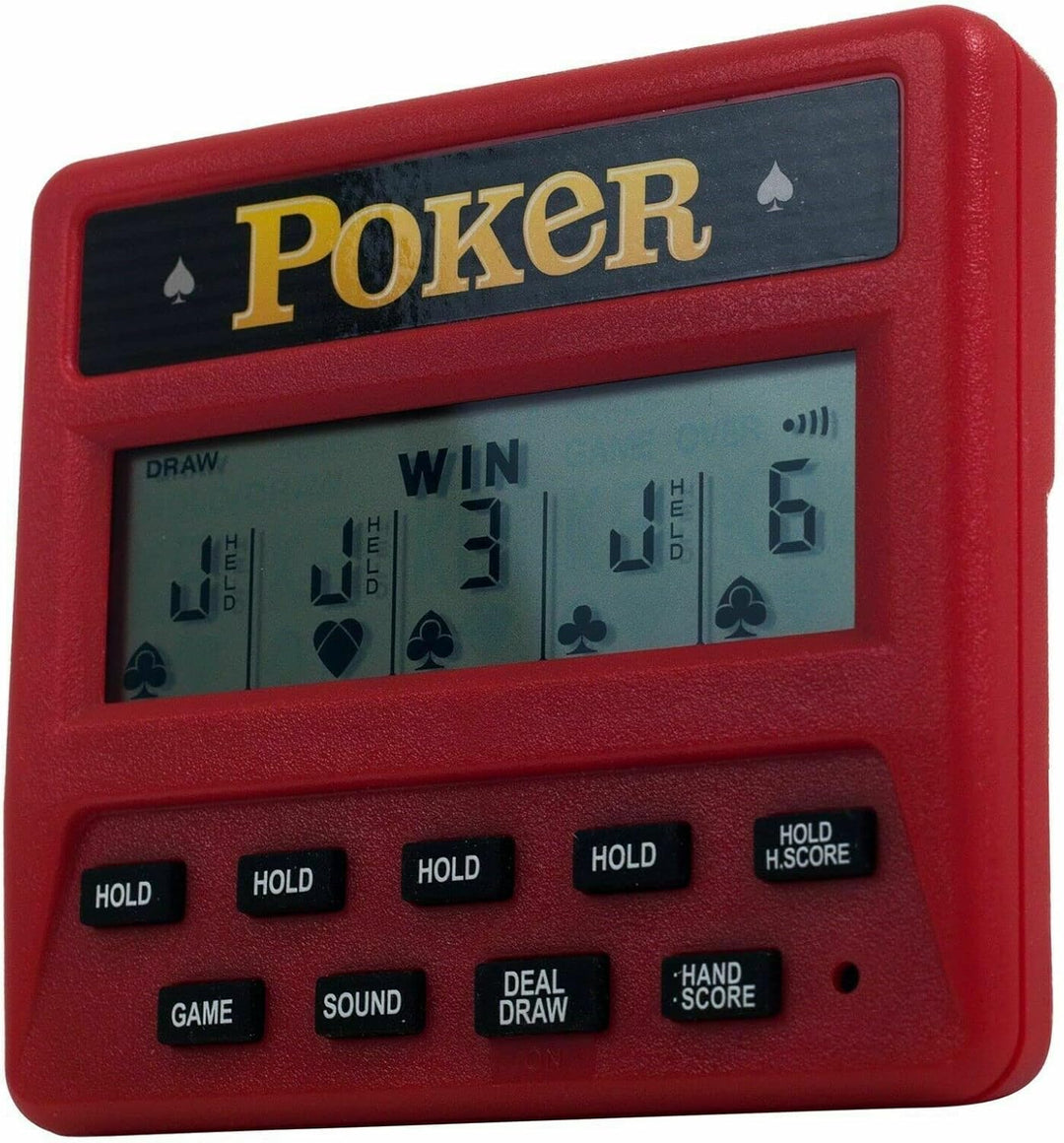 SD Life - Juego de póquer electrónico de mano 5 en 1, funciona con...