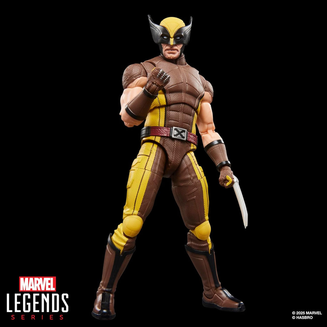 Marvel Legends Serie Wolverine (traje marrón), figura de acción de...
