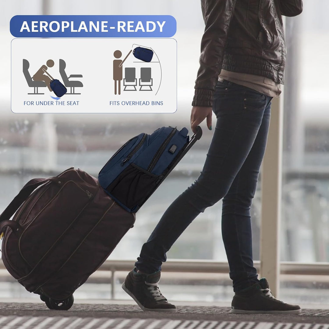 LARIPOP Mochila para laptop de viaje, mochila para portátil de 15.6...