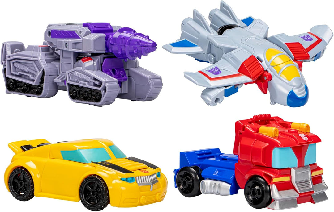 Juguetes Transformers Héroes vs Villanos Paquete de 4, Figuras de A...