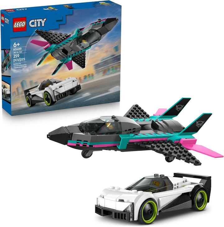 LEGO City Jet vs Juguetes de construcción de autos para