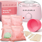 Kit de depilación para mujeres y hombres, GIRLEARLE calentador de c...