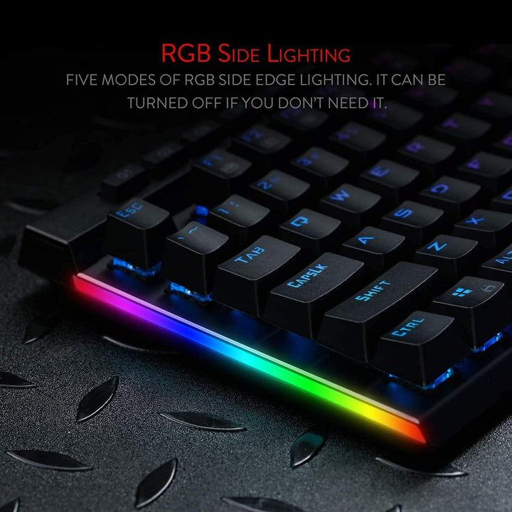Redragon Teclado mecánico para juegos K580 VATA RGB LED retroilumin...